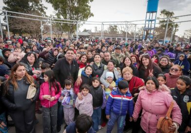 MAYRA INAUGURÓ LA PLAZA ARA GENERAL BELGRANO DE SAN FRANCISCO SOLANO