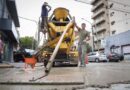 INTENSOS TRABAJOS DE BACHEO EN HORMIGÓN EN EL CENTRO DE QUILMES