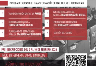 LLEGAN LOS CURSOS VIRTUALES DE LA ESCUELA DE VERANO DE TRANSFORMACIÓN DIGITAL QUILMES TEC – UNIUEAR