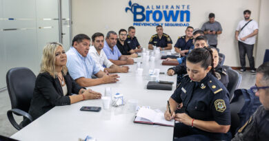 ​FABIANI Y PAULA EICHEL SE REUNIERON CON AUTORIDADES POLICIALES PARA SEGUIR FORTALECIENDO LA PREVENCIÓN EN ALTE BROWN