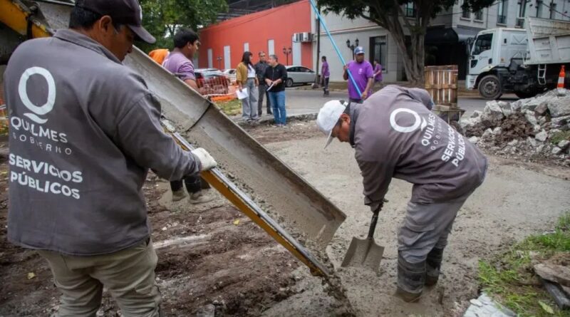 CONTINÚAN LOS TRABAJOS DE BACHEO EN HORMIGÓN EN TODO QUILMES