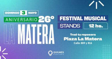 ESTE DOMINGO SE VIENE EL 26º ANIVERSARIO DEL BARRIO LA MATERA 