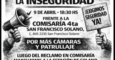VECINOS DE SOLANO ORGANIZAN MARCHA POR LA INSEGURIDAD