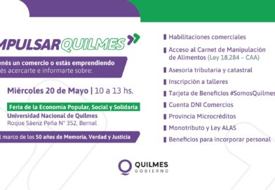 LLEGA UNA NUEVA EDICIÓN DE LA FERIA DE LA ECONOMÍA POPULAR, SOCIAL Y SOLIDARIA CON LA PARTICIPACIÓN DEL PROGRAMA COMUNAL IMPULSAR QUILMES