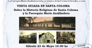 ESTE SÁBADO VISITA GUIADA SOBRE LA HISTORIA RELIGIOSA DE SANTA COLOMA