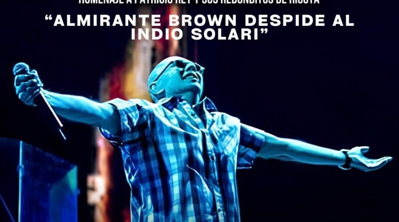 REALIZARÁN UN RECITAL DE DESPEDIDA AL INDIO SOLARI EN EL PARQUE DON ORIONE