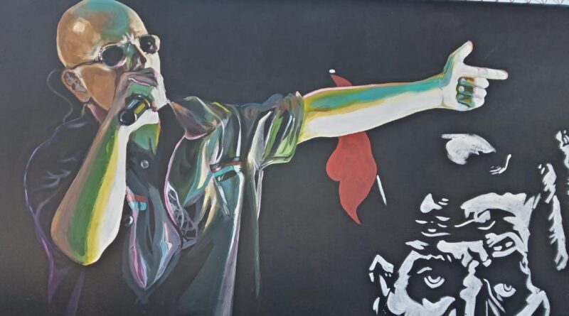 Alte Brown homenajea al Indio Solari con murales en Burzaco, Ministro Rivadavia y Longchamps