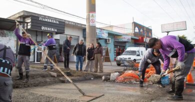 QUILMES CONTINÚA CON LOS OPERATIVOS DE BACHEO EN HORMIGÓN 