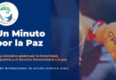 Un minuto por la paz el próximo lunes 8 de junio a las 13 h