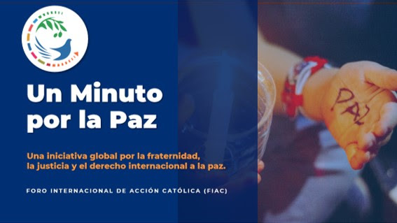 Un minuto por la paz el próximo lunes 8 de junio a las 13 h
